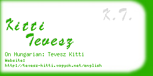 kitti tevesz business card